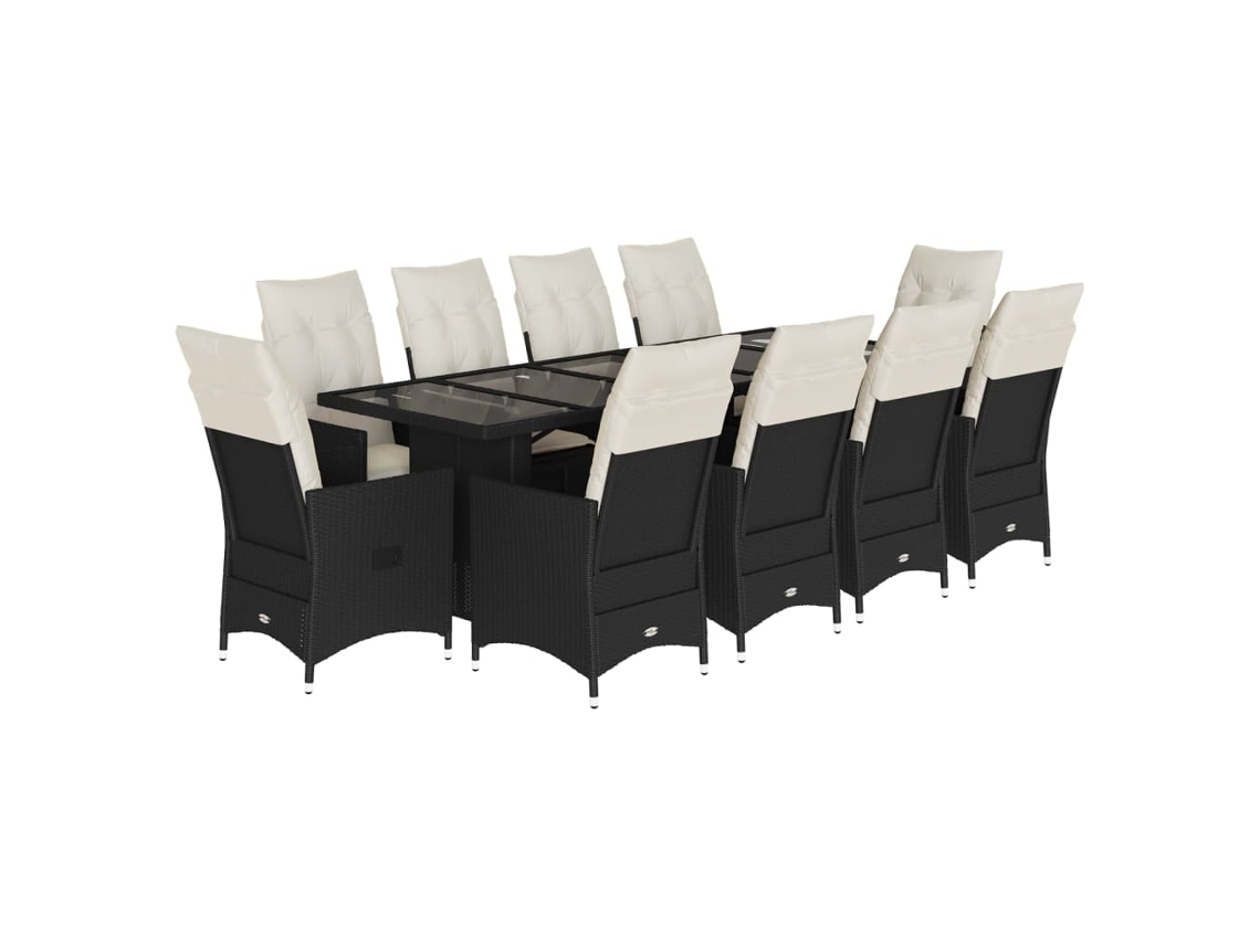 Bistro Set, Bistro Sets Vidaxl Preto Rattan / Vime (n/a)