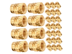 Porca Serrilhada De Latão M3, 4,6 X 5,69 Mm, Resistente Ao Calor,