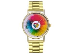 Relógio de Casal Casual Exquisite com Pulseira de Aço e Movimento de Quartzo Zhoulianfa