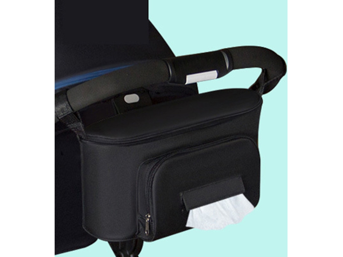 Bolsa Organizadora para Carrinho de Bebê, Preto AQUAFORGE