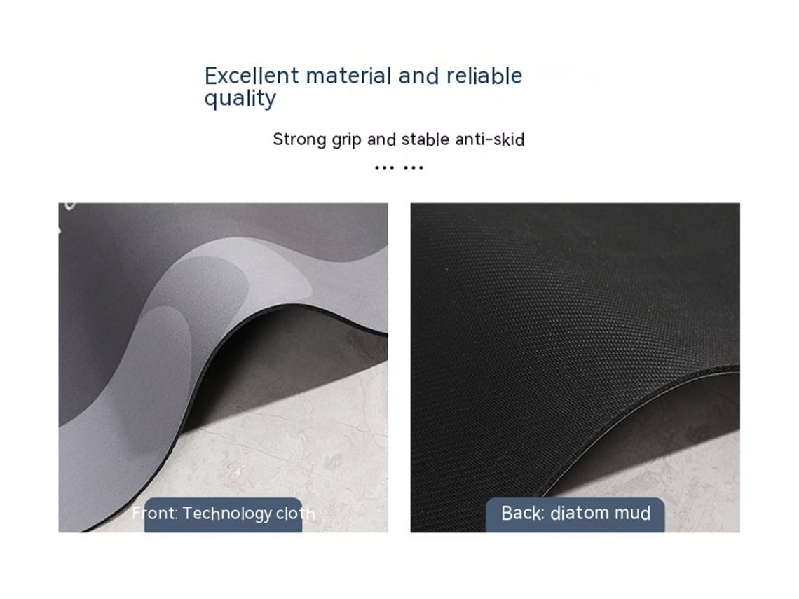 Tapetes de Banho Antiderrapantes Absorventes de Secagem Rápida para Decoração de Banheiro Marrom Oval EVELTEK 50x80