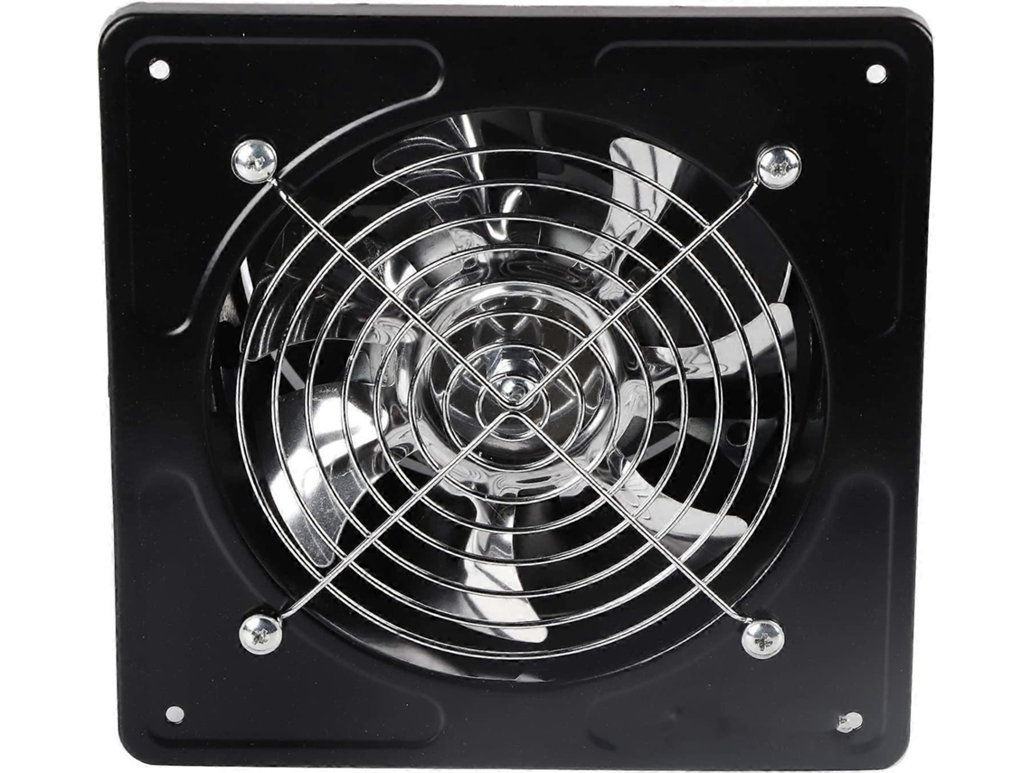 Exaustor De Parede 6 Polegadas 40w, Baixo Ruído, Ventilação Para Banheiro E Cozinhablack