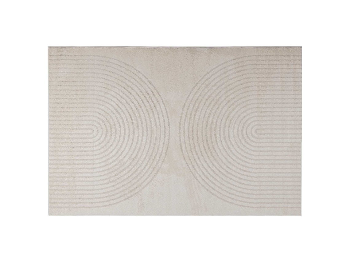Tapetes de Área Retangular Galati Creme 280 X 200 Cm Poliéster VIDAXL