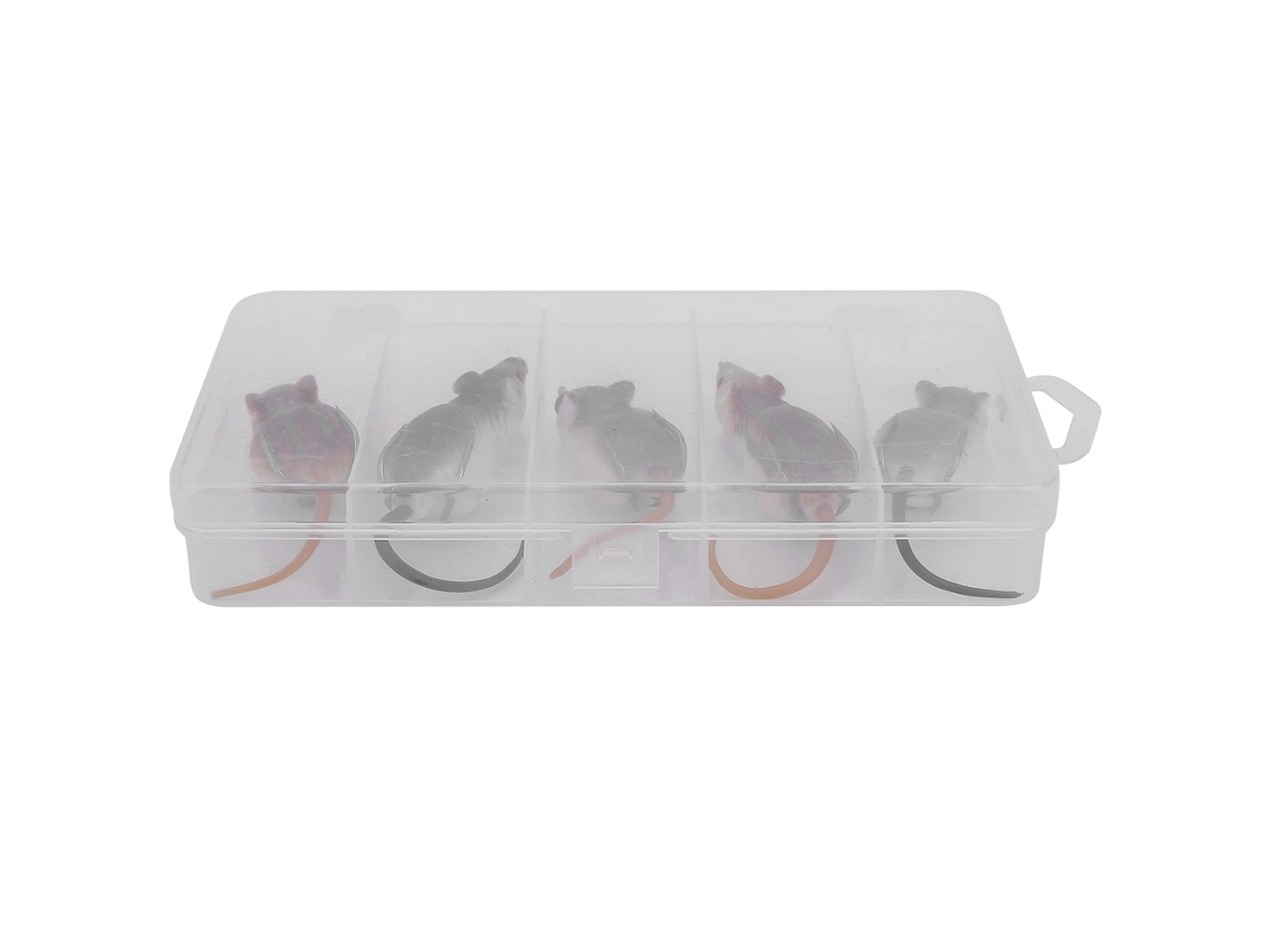 Mouse Squirrel Soft Bait Lure Fishing Bait, Lifelike Bait, 5 Colors Packaged In One Box For Sale