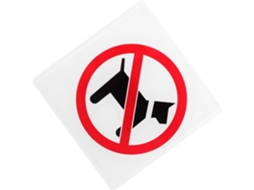 Placa De Aviso Em Acrílico Bestonzon Para Restaurantes E Escritórios, Proibida A Entrada De Cães, Fácil Instalação