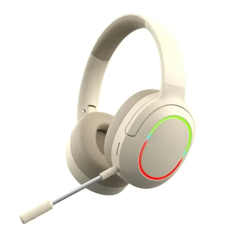 Fone De Ouvido Para Jogos (cáqui) Com Interface USB E Iluminação Colorida.