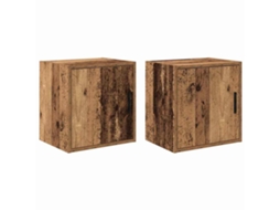 Vidaxl Armários De Parede Para Garagem 2 Pcs Derivados De Madeira