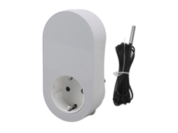 Tomada Termostato Inteligente Wifi 16a Controle de Temperatura Sem Fio Plug Branco