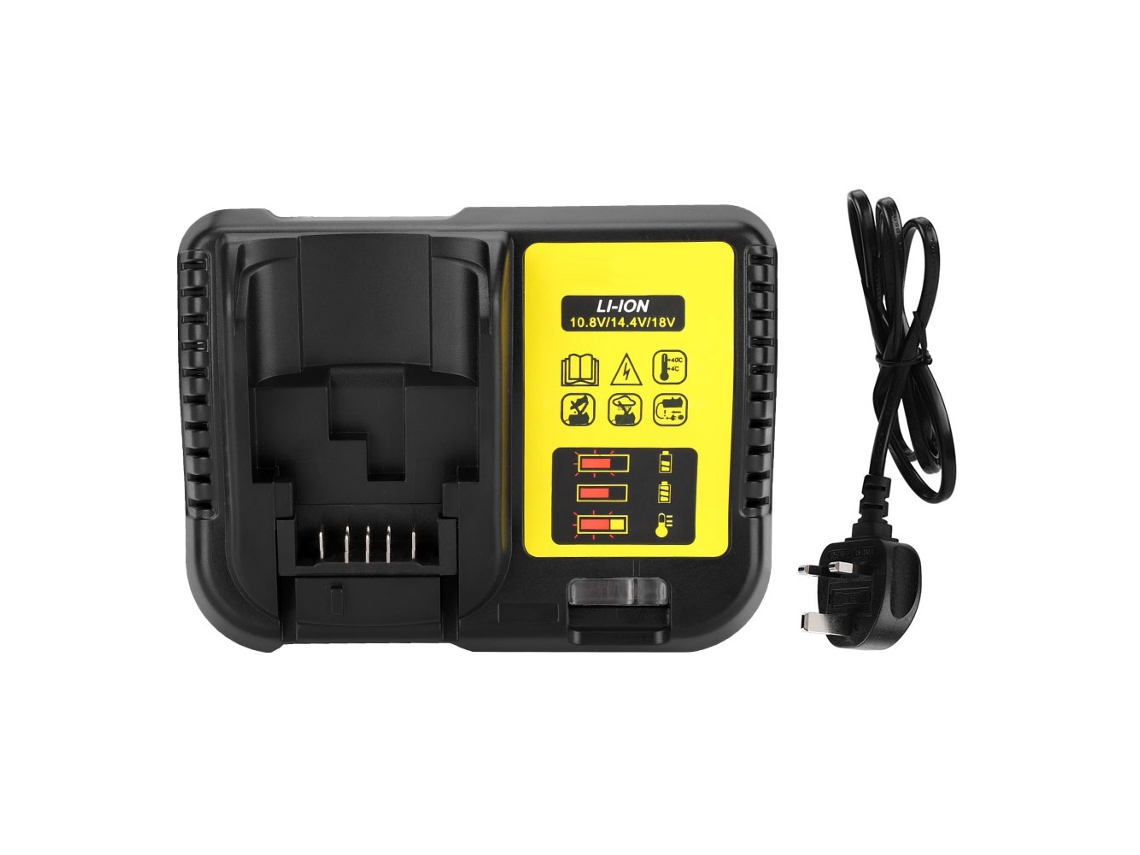 Carregador De Baterias Liion 10.8v 18v Compatível Com Dcb120 Dcb203 Dcb200