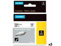 Cinta Laminada para Máquinas Rotuladoras DYMO Rhino Id1-9 1,5 M 9 Mm 5 Unidades