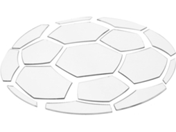 Espelho Simples Colar Parede Adesivo Futebol Acrílico Prateado Textura Decoração Quarto Menino Estar Fina Sala GOKOCO