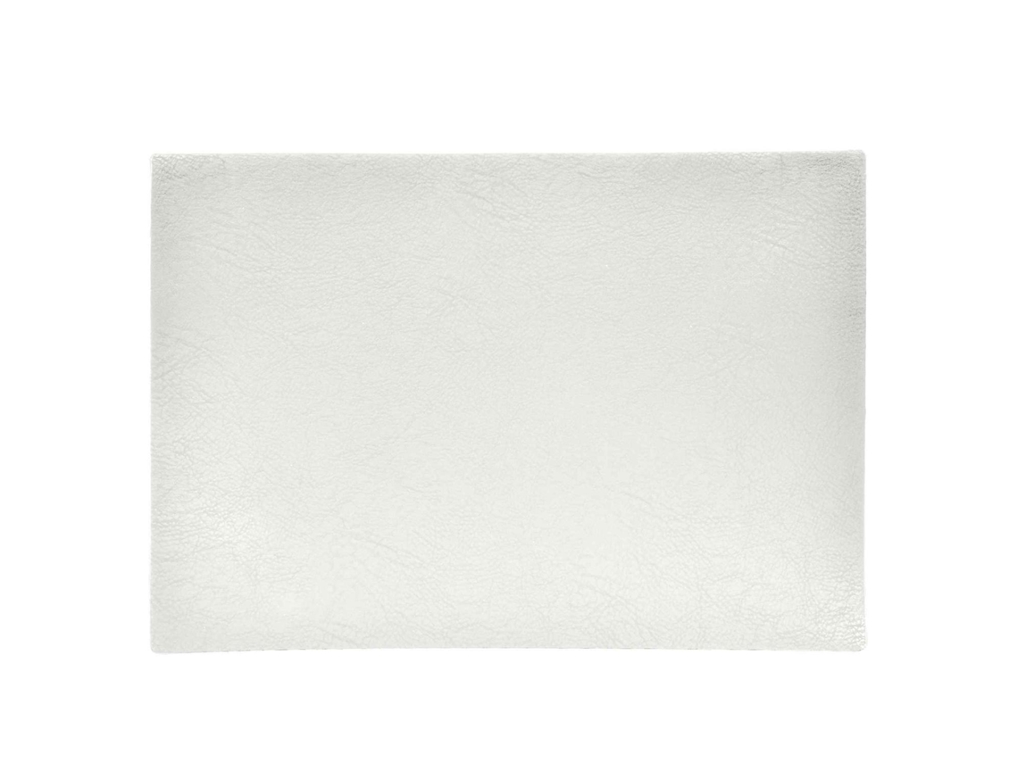 Conjunto de 4 Porta copos com aparência de couro branco AQUAFORGE