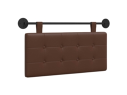 Conjunto 1 Cabeceira Suspensa Vidaxl Castanho Couro Sintético (90 X 55 X 5 Cm)