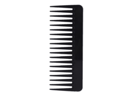 2026 peine de Peinado de Dientes Anchos Colorido para Cabello Herramienta de Estilo Pelo Grande Ultra Delgado Negro