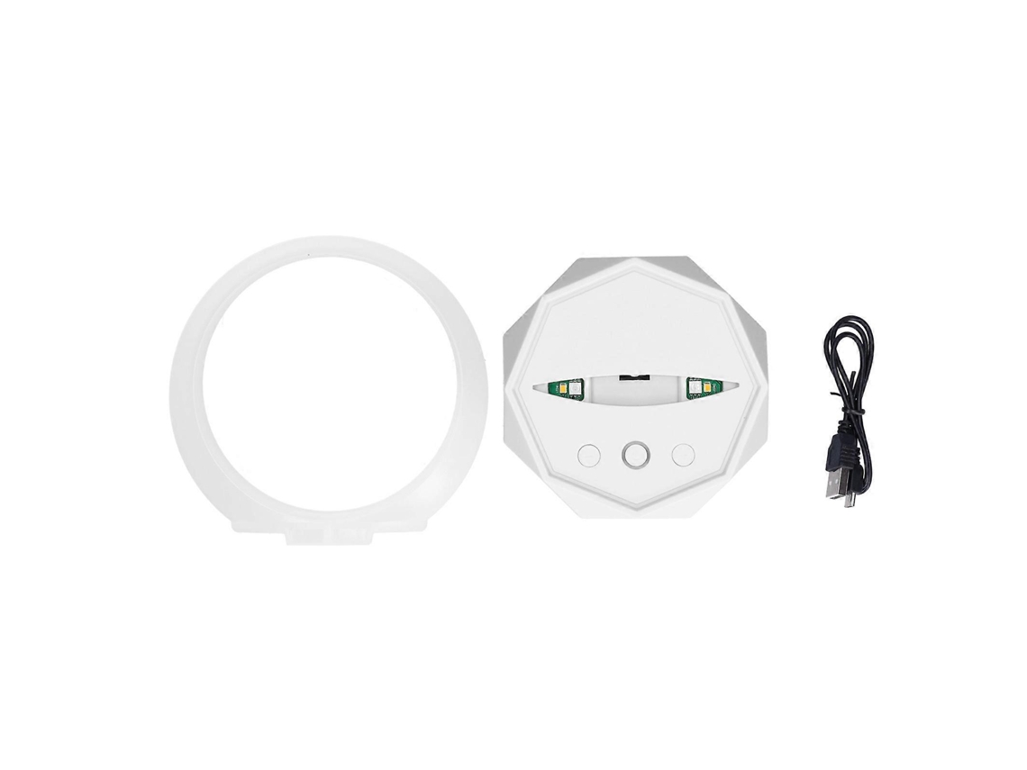 Caixa De Som Sem Fio Com 3 Temas De Led, Luz Noturna, Design Exclusivo E Requintado, Caixa De Som Portátil Para Festas Em Casa, Branca Olysi Shop