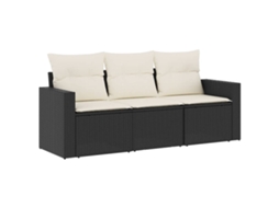 Garden Sofa Set, Garden Sofa Sets Vidaxl Preto Rattan / Vime (n/a)