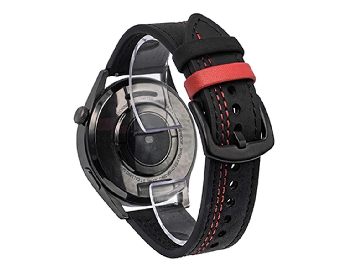 Pulseira De Couro Retrátil Com Fivela Tri-star De Sete Linhas