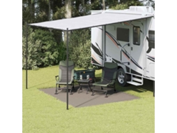 Vidaxl Tapete Para Barraca Cinzento-claro 300 X 250 Cm Polietileno