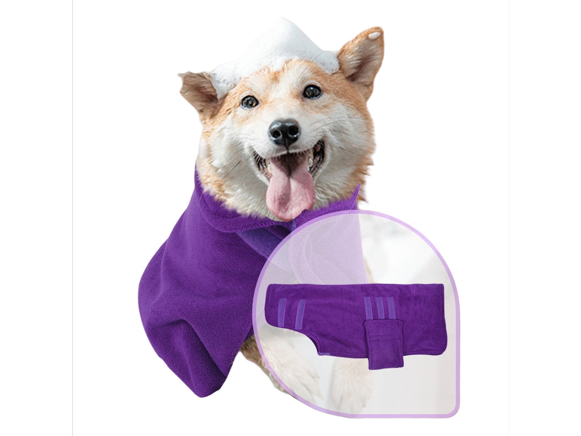 Roupão Absorvente, para Pets, Secagem Rápida, Confortável AQUAFORGE