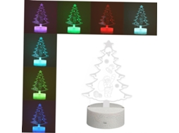 Luminária De Natal Led, Abajur Cabeceira, Sem Pilhas, Cor Aleatória