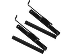 Conjunto De 2 Pares De Deslizadores De Assento De Ferro Preto, Ajustáveis.