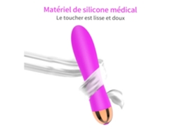 Vibradores Clitorais Femininos 100 Dildo Sexual Feminino À Prova De Água Brinquedos Sexuais Púrpura Chennnls
