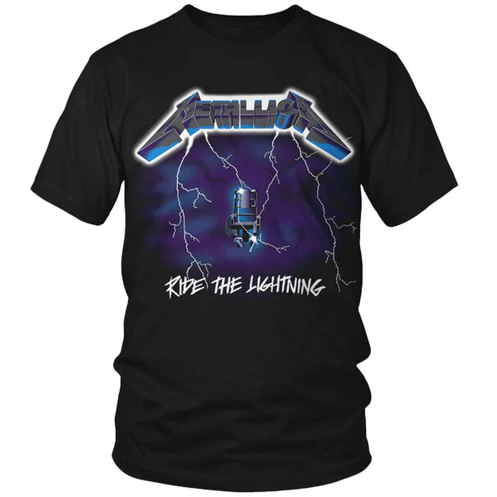 Metallica "ride The Lightning" T-shirt Unisex Rockinstone Size:l