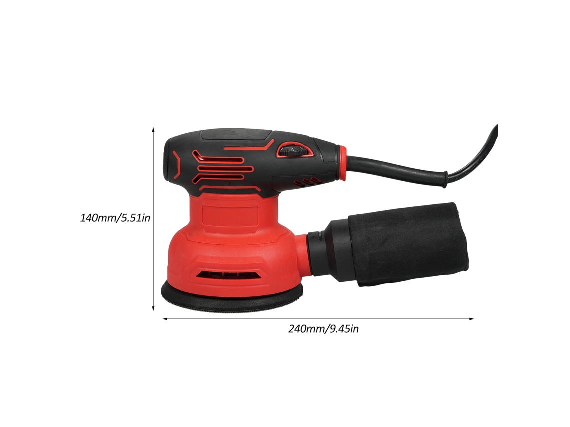 Lixadeira Orbital 6 5000-12000rpm 300w 12 Lixas Saco Poeira