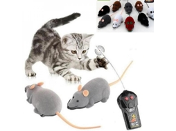 Brinquedo de Rato Rc Controle Remoto para Gatos Cães Brincadeira Pet Presente Divertido