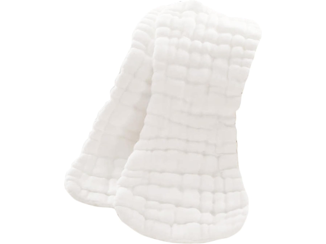 Conjunto de 5 Fraldas Absorventes Laváveis 100% Algodão para Bebês de 0 a 2 Anos, CHABERLU (46x17 Cm)