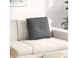 Vidaxl Travesseiro Para Costas Cinzento-escuro 50 X 45 Cm