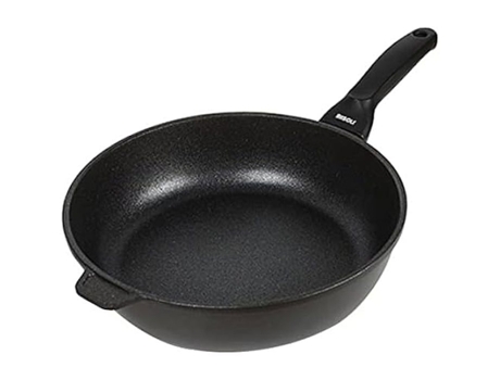 RISOLI Frigideira Alta em Alumínio Fundido com Cabo de Baquelite Linha Black Plus Ø 28 Cm