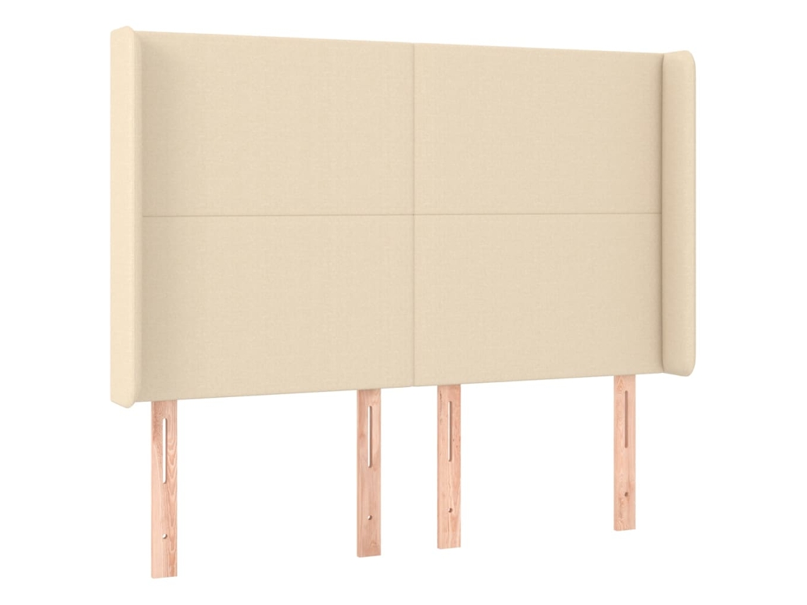 Cabeceira com tecido Abas Cream MAISON EXCLUSIVE (147x16x118 cm)
