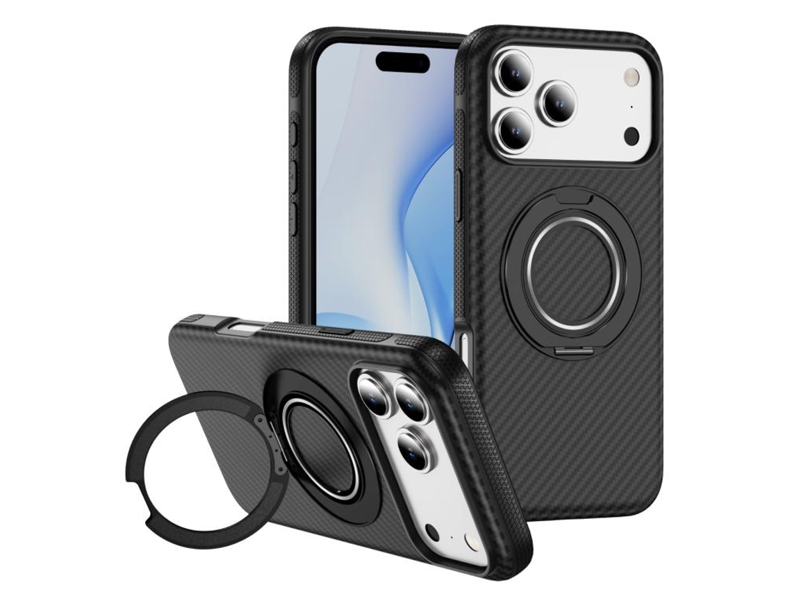 Capa Para Iphone 17 Pro - Fibra De Carbono Com Magsafe Tipo C
