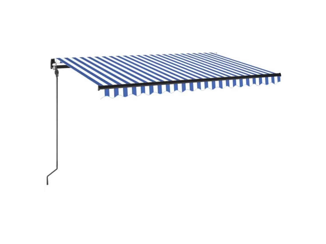 Retractable Awning, Retractable Awnings Vidaxl Azul Alumínio (400 X 300 Cm)