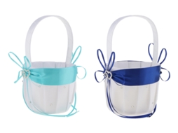 Cesta De Casamento Com Laço De 2 Peças E Imitação De Corslowmoose