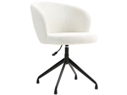 Cadeira Escritório Ergonômica 120kg Com Assento Felpu Branco