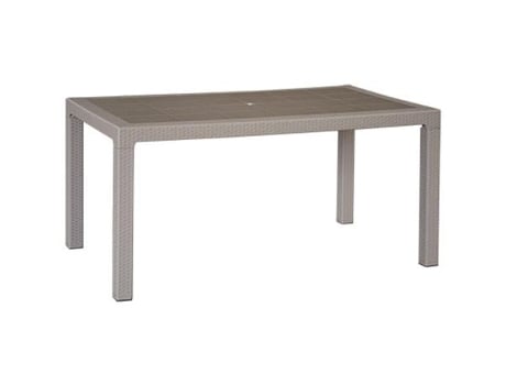 Mesa resina 150x90 cm taupe 4090/02