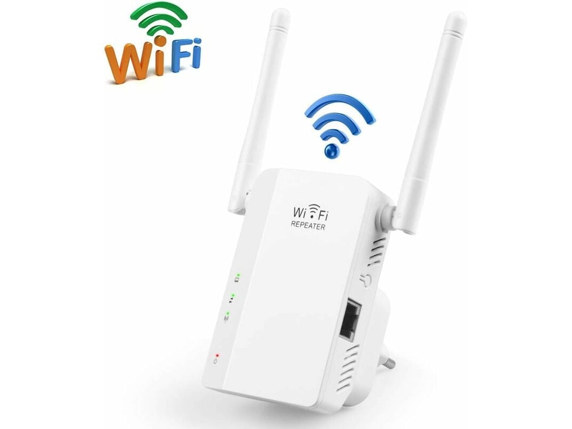 Repetidor de sinal WiFi sem fio Slowmoose 300 m (branco)