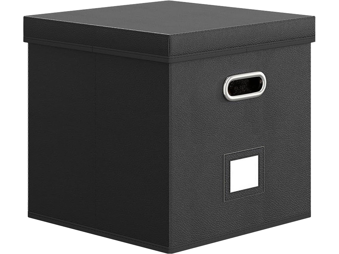 Organizadora Para Discos De Vinil, Empilhável, Com Tampa, Suporte De Exibição Robusto, Proteção Gokoco