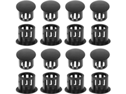 Healeved 100 Tampões Pretos De 3 8-polegadas 10mm Para Furos Em Móveis, Peças Decorativas De Plástico, 100-unidades Para