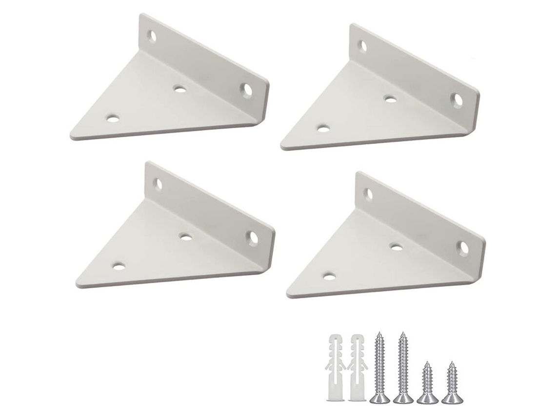 Suporte Triangular Para Prateleira, 4 Peças, Para Parede
