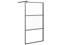 Divisória de Chuveiro 100x195 Cm Vidro Semiopaco Esg Preto MAISON EXCLUSIVE