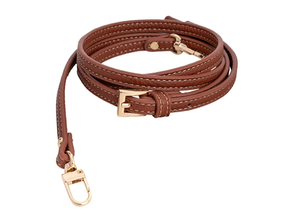 Correia De Couro Universal Para Bolsas, Marrom--