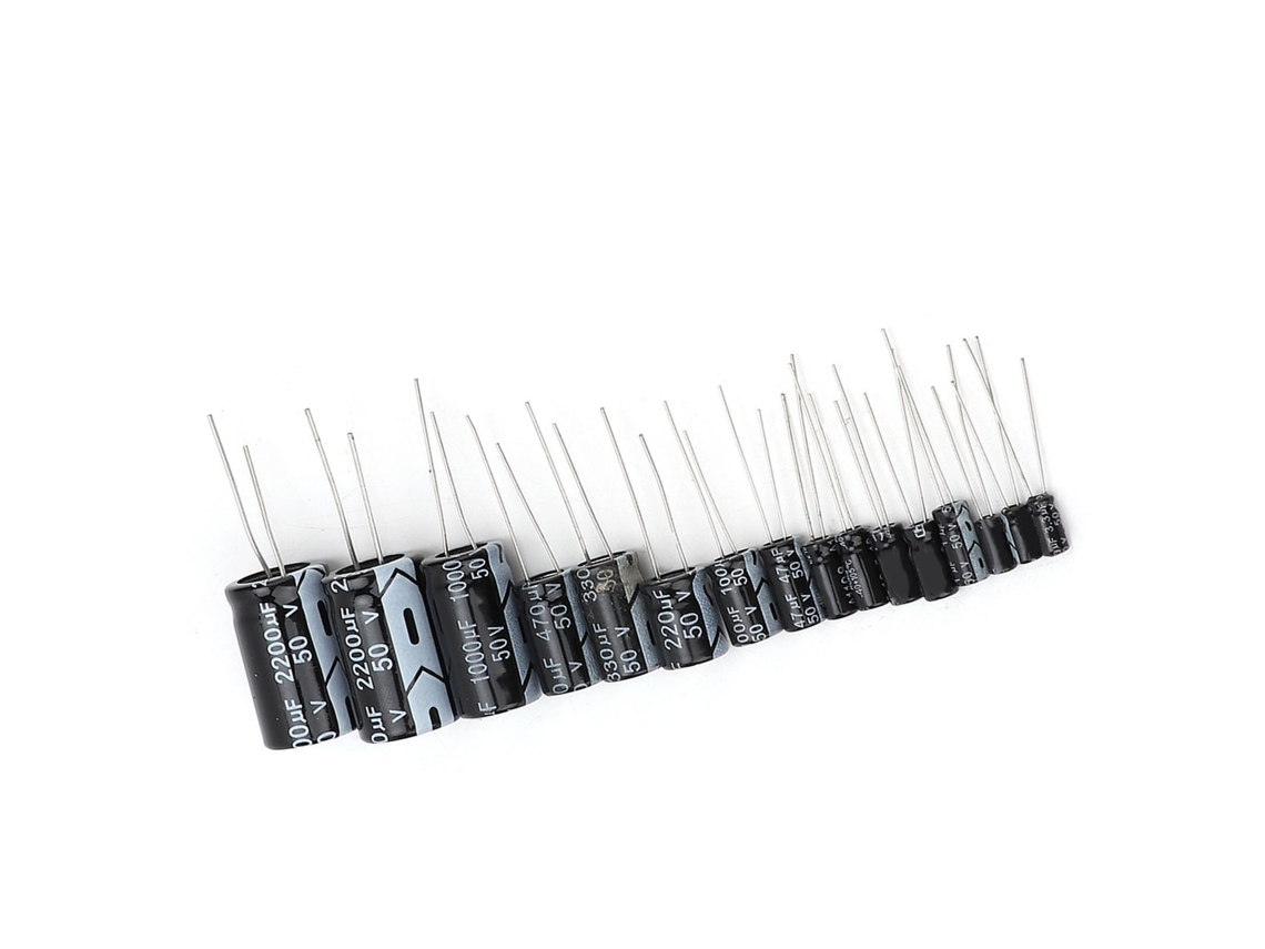 Kit De Condensadores Eletrolíticos Laxiscreed De 50v E Capacidades De 1uf A 2200uf Para Projetos Eletrônicos