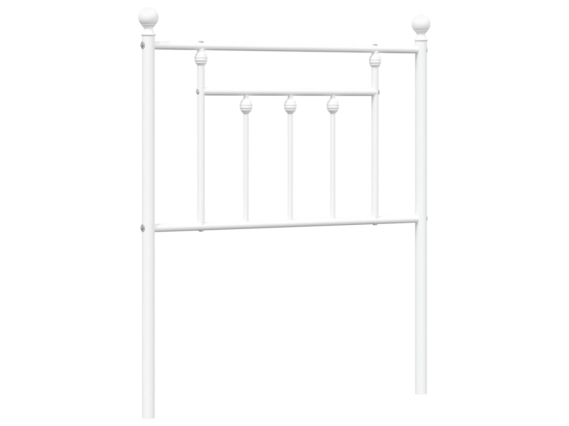 Cabeceira de substituição de 75 cm em metal branco, exclusiva da MAISON.