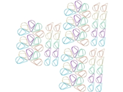 Gadpiparty Série 3-metal clips Adoráveis Mesa e Estudo, Elegante e Funcional, 100 unidades x 3