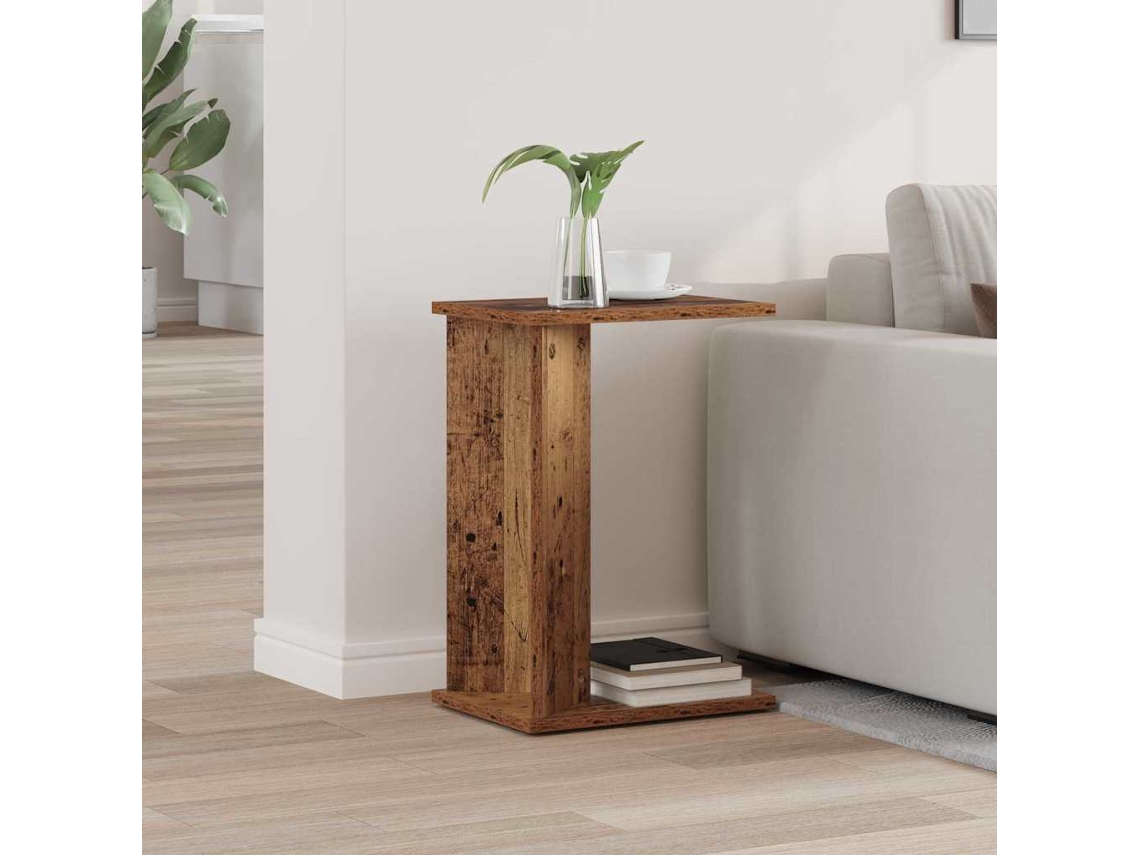 Vidaxl Mesa De Apoio Madeira Antiga 35 X 25 X 50 Cm