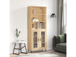 Vidaxl Armário Alto 69,5x34x180 Cm Derivados De Madeira Cor Sonoma