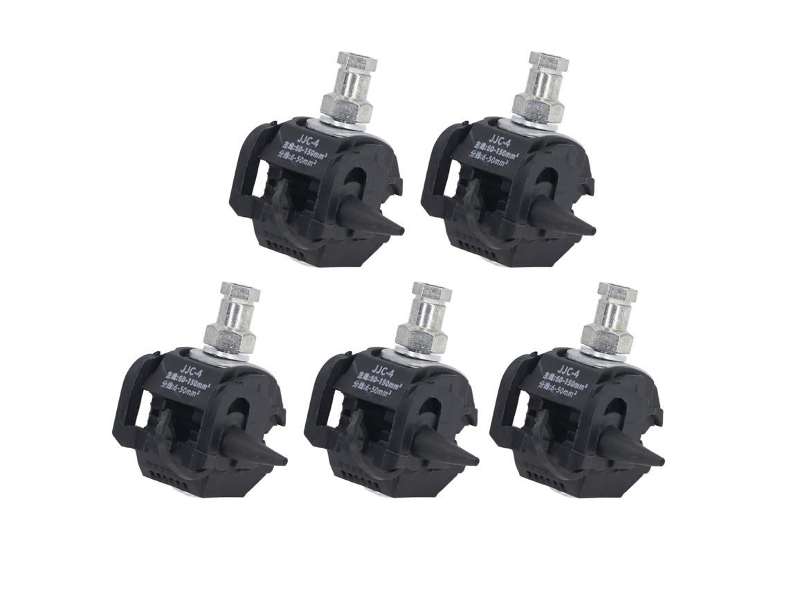5 Pcs Conector Perfurador Isolado 1kv Sem Descasque Pinça De Conexão Cabo Alto Baixo Voltagem
